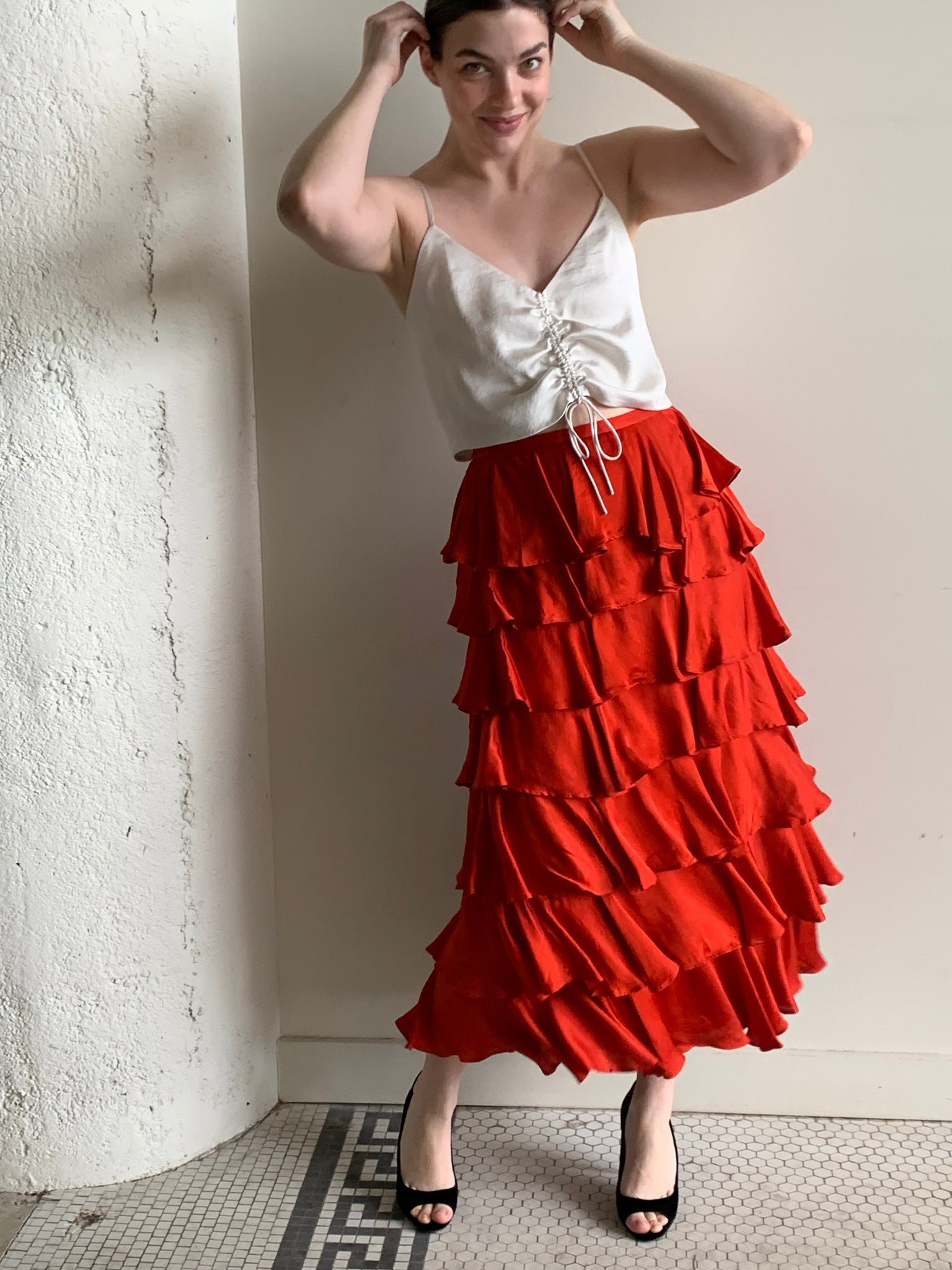 Alix of Bohemia tiered skirt