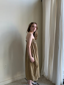 Ali Golden plaid midi dress