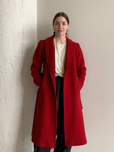 Pendleton red wool wrap coat