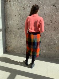 warm plaid wool skirt