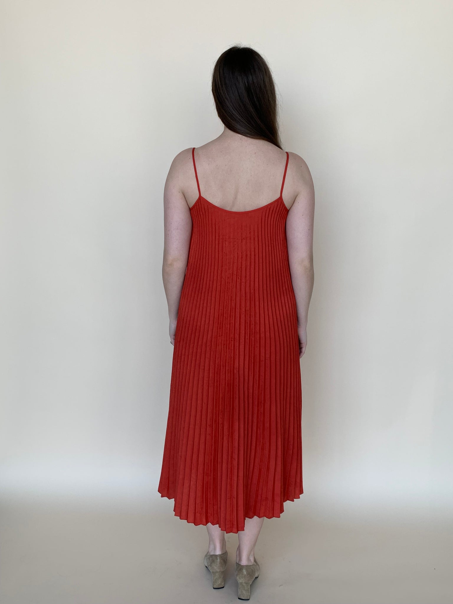 Vince pleated slip dress