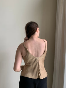 Satin silk tank