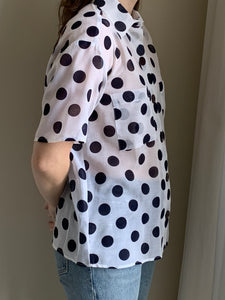 Vintage polka dot button down