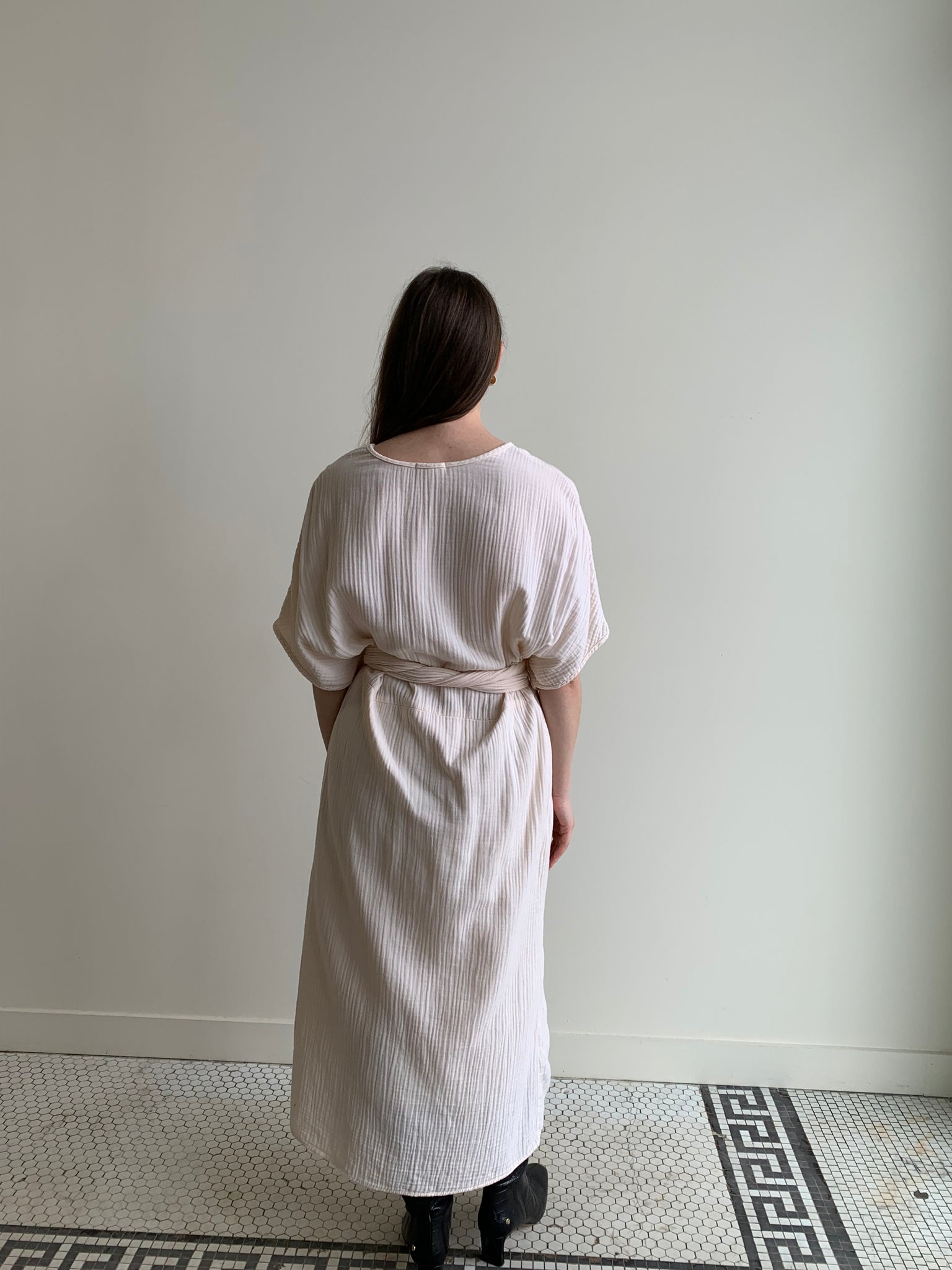 suunday cream dolman dress