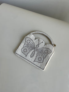 beaded butterfly vintage mini bag