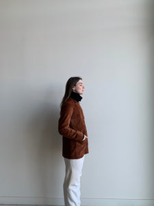 rust suede chore jacket