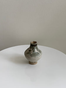 sage ceramic bud vase