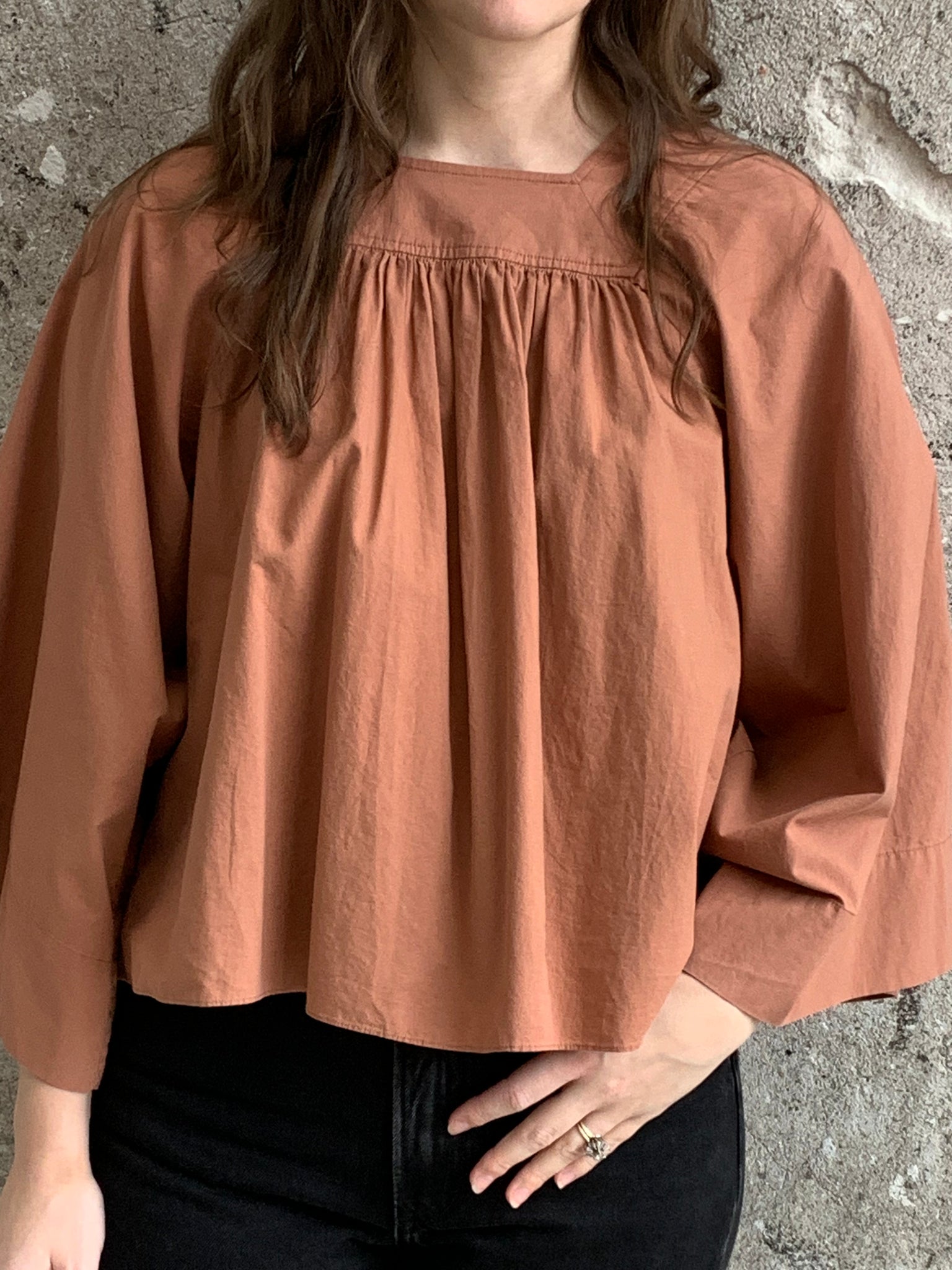 cotton smock top