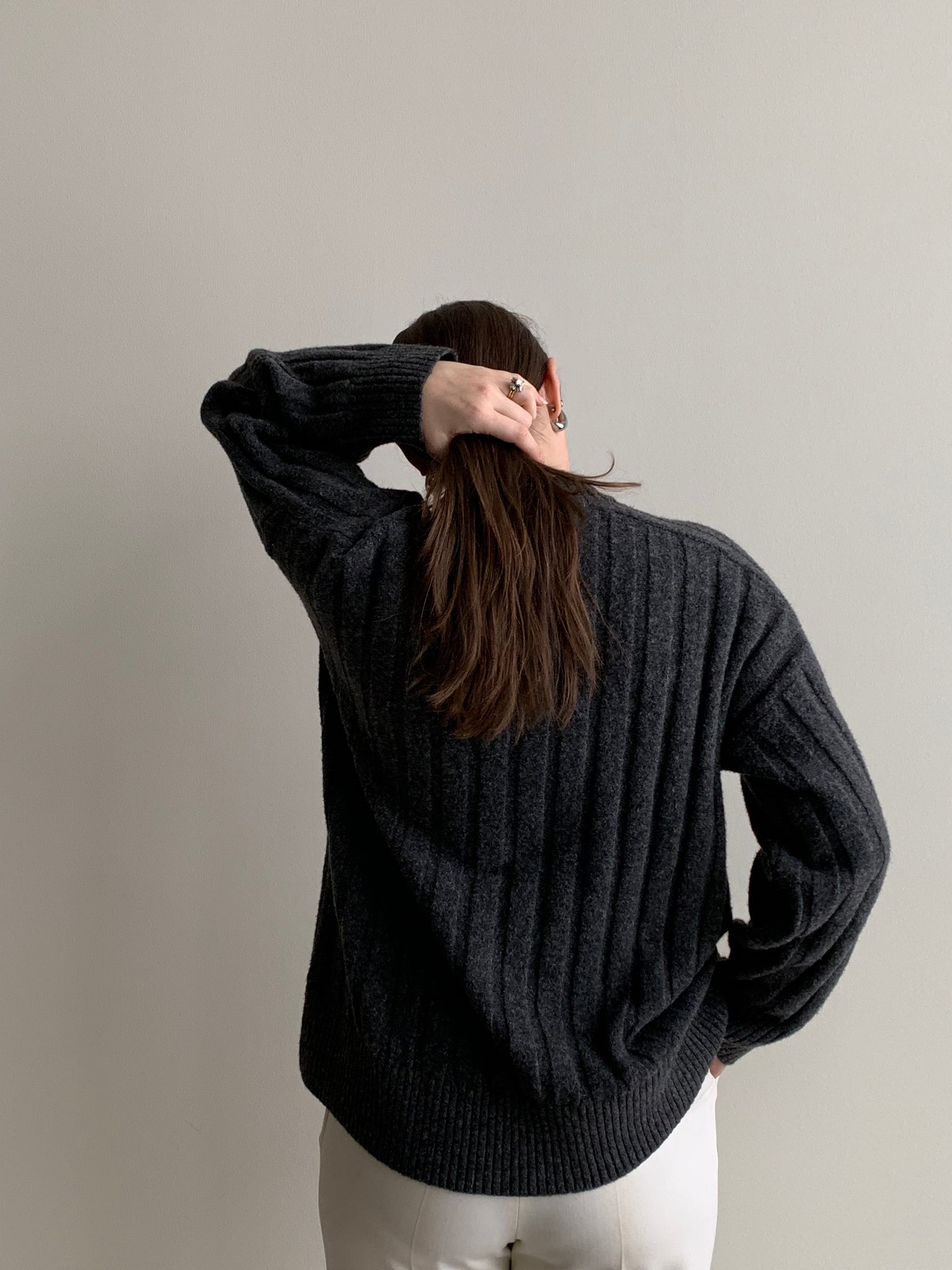 soft ribbed sweater