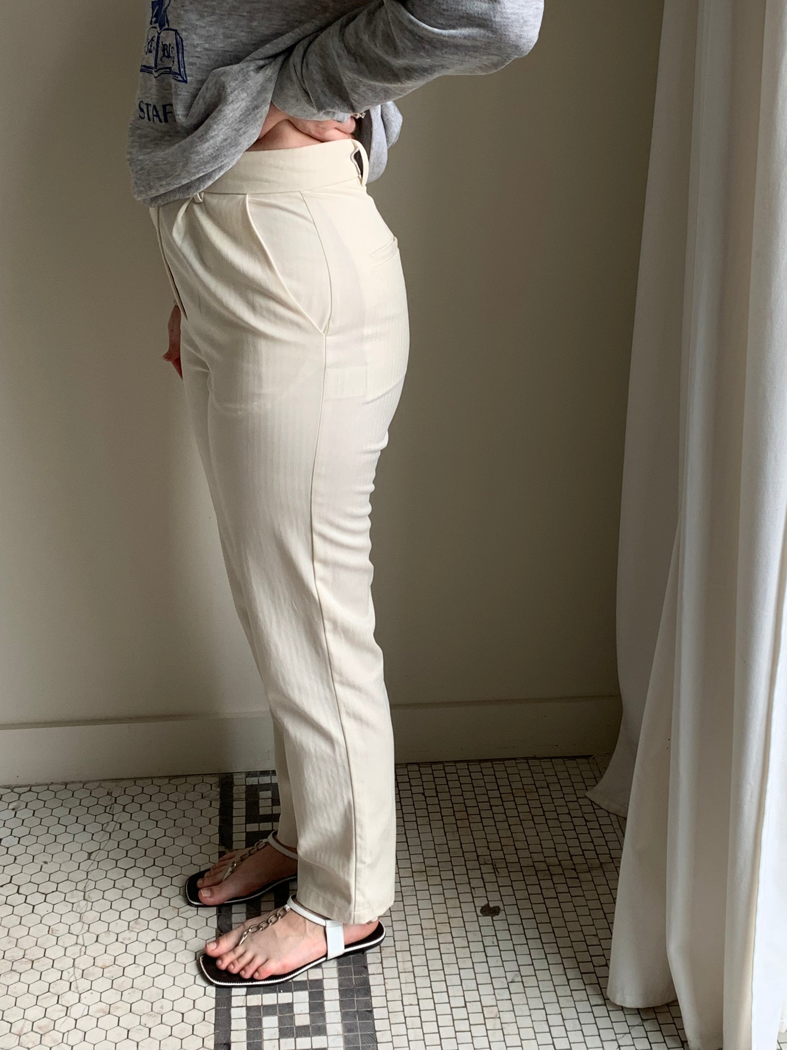 Mara Hoffman cream pants