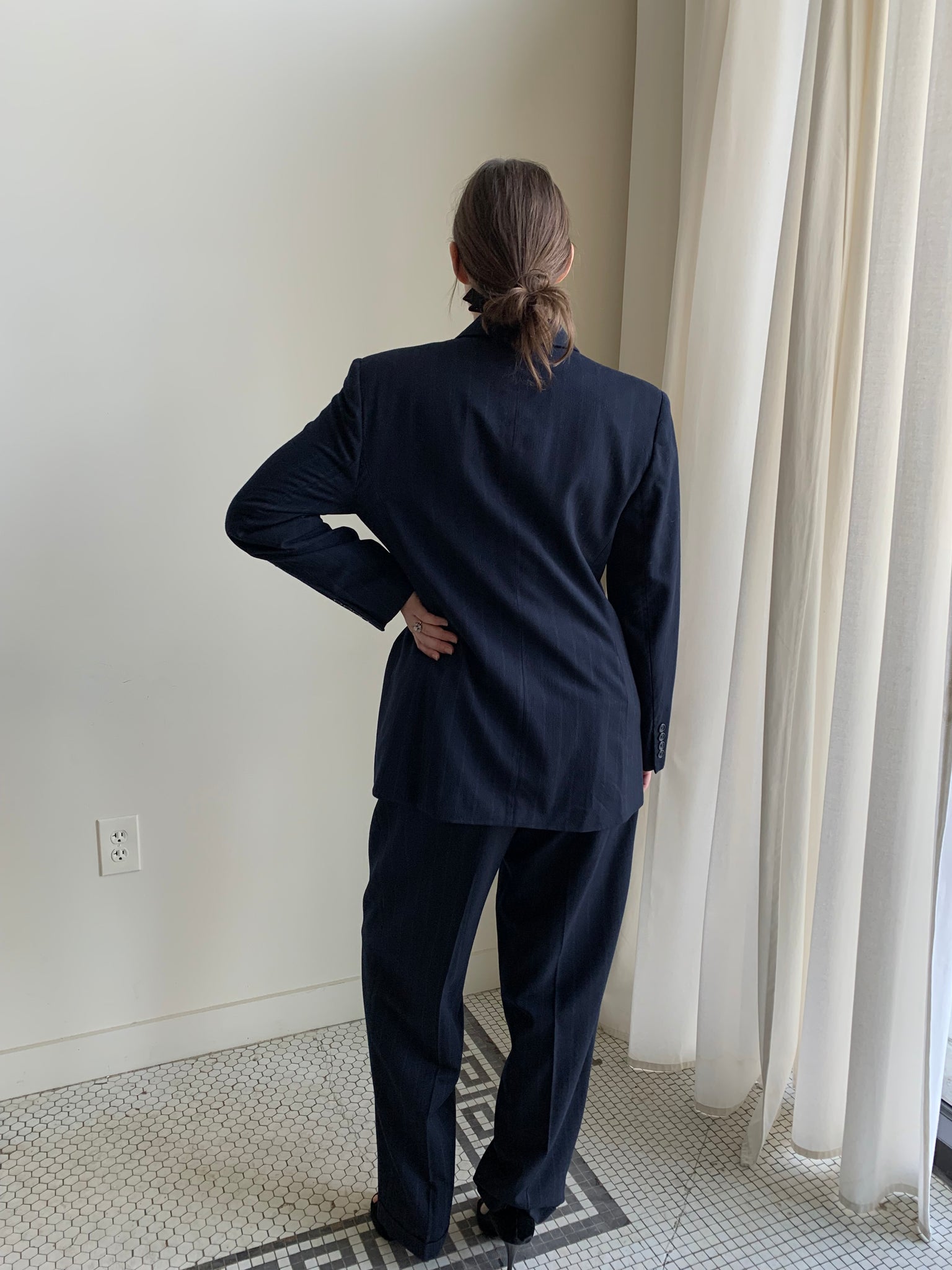 Ralph Lauren navy wool suit