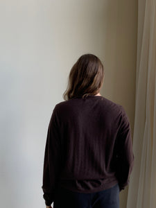 Brown cashmere sweater