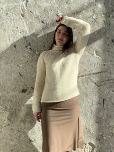 cream roll neck sweater