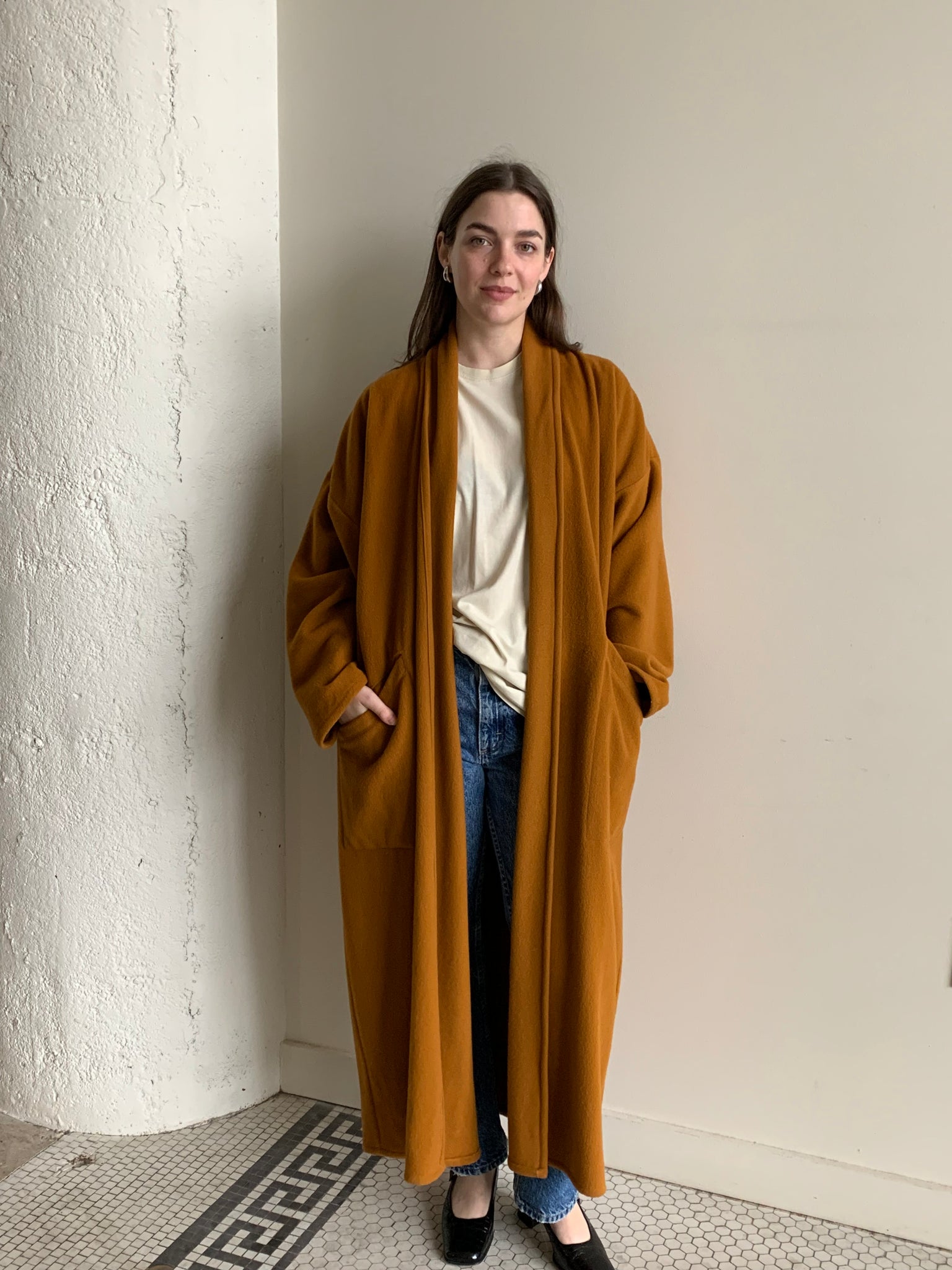 Vintage Eileen Fisher robe coat