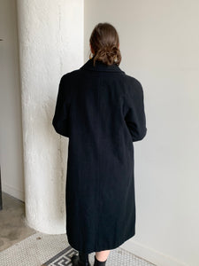 Black wool & cashmere coat