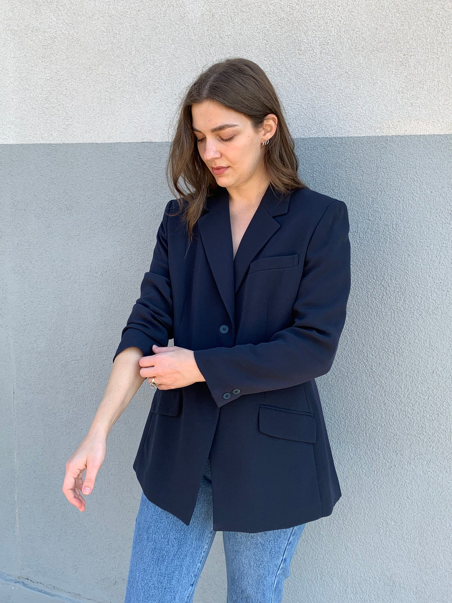 90s Jones New York navy blazer