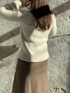 cream roll neck sweater