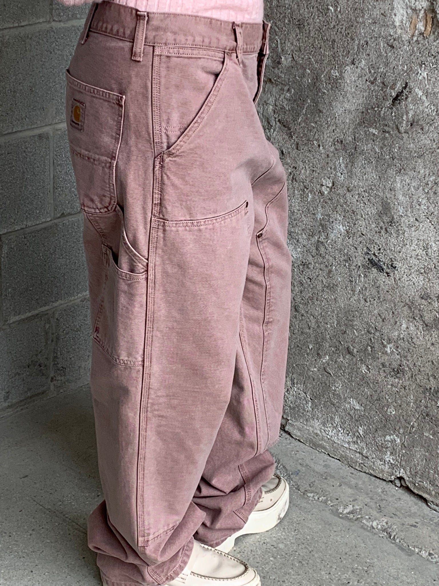 pink Carhartt WIP Double Knee pants