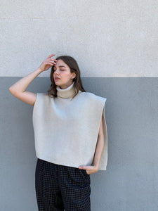 Totême cream wool bib