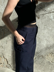 minimal vintage utilitarian pants