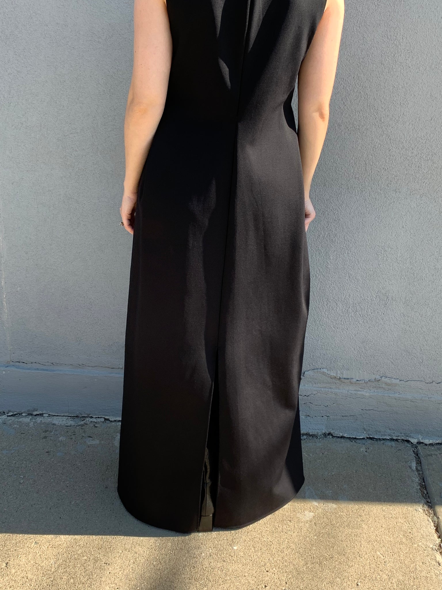 The Row black gown