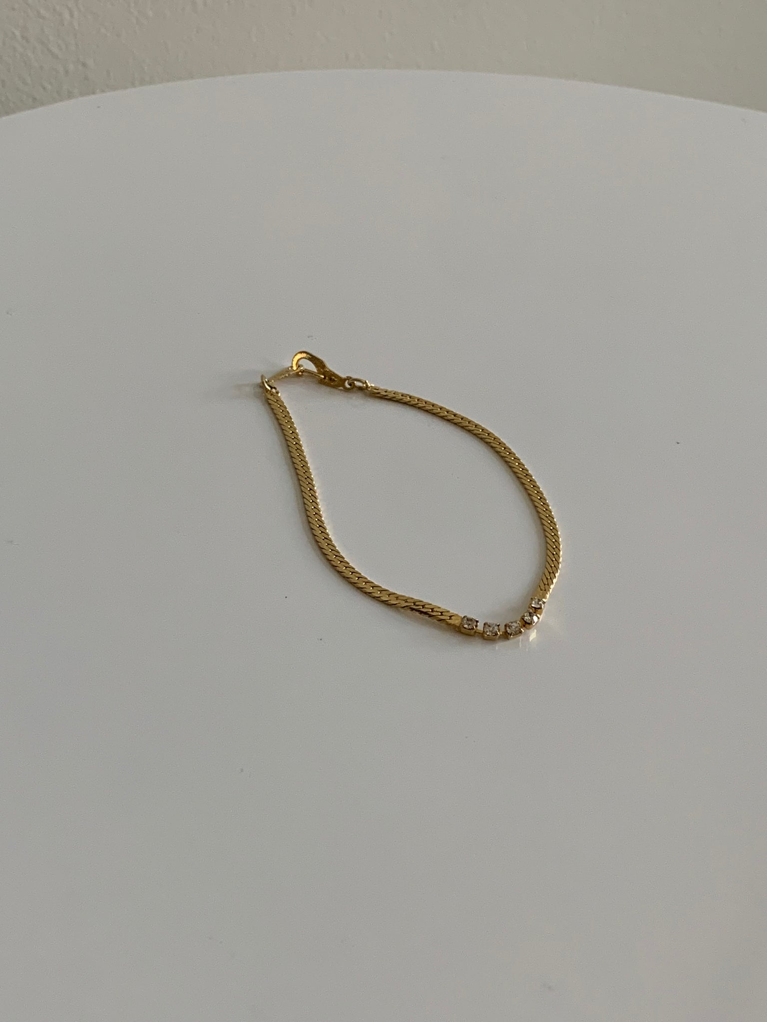 gold snake chain bracelet