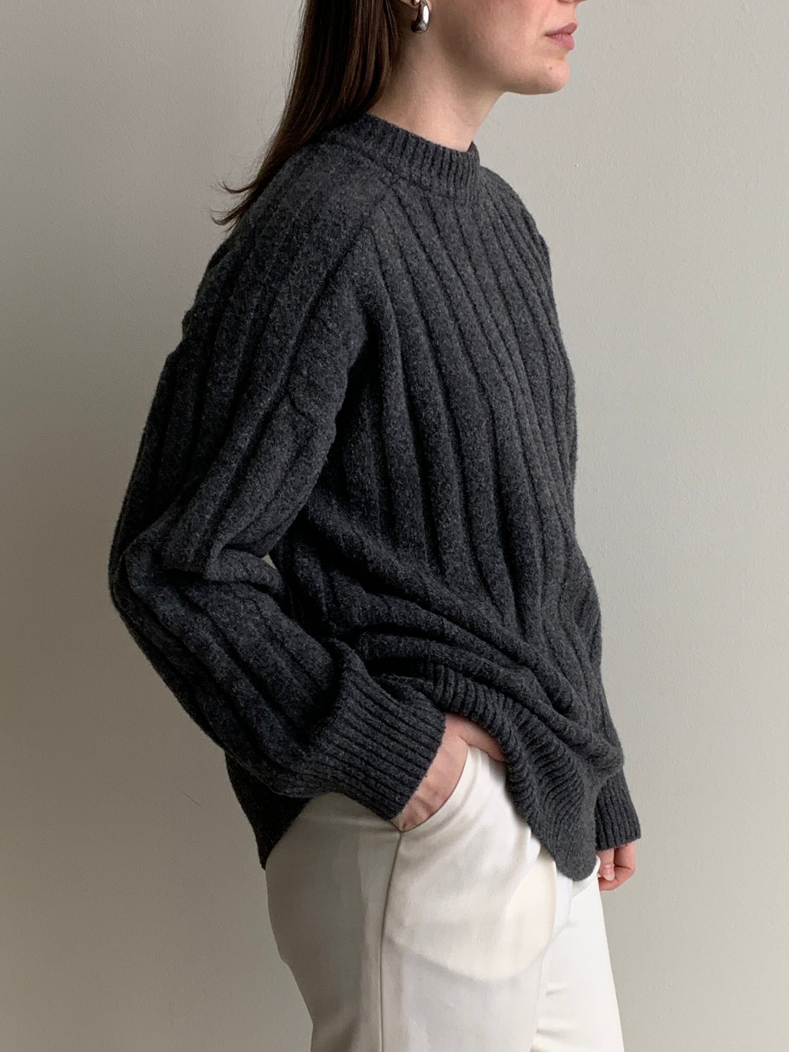 soft ribbed sweater