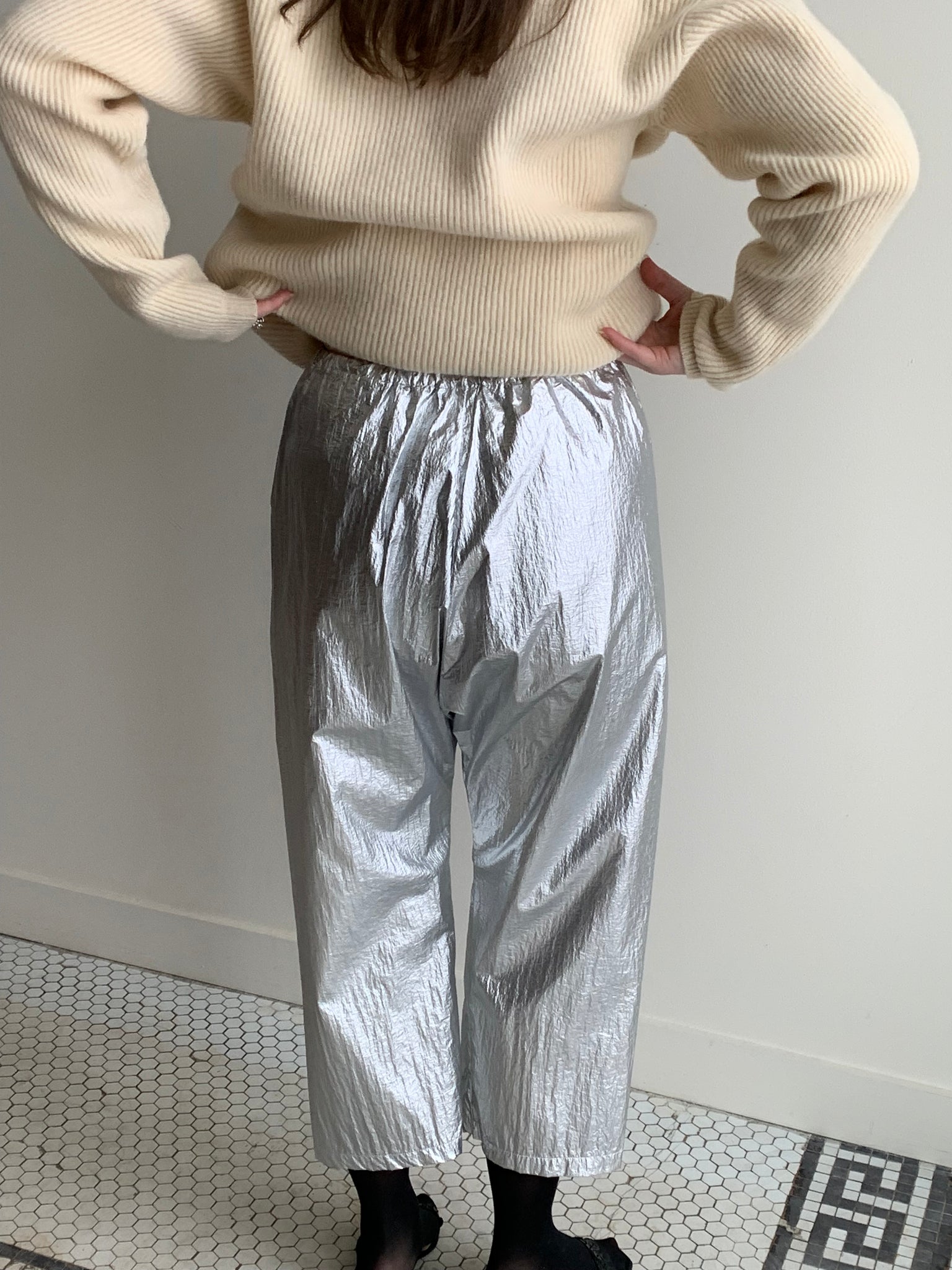 Uzi metallic pants