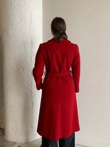 Pendleton red wool wrap coat