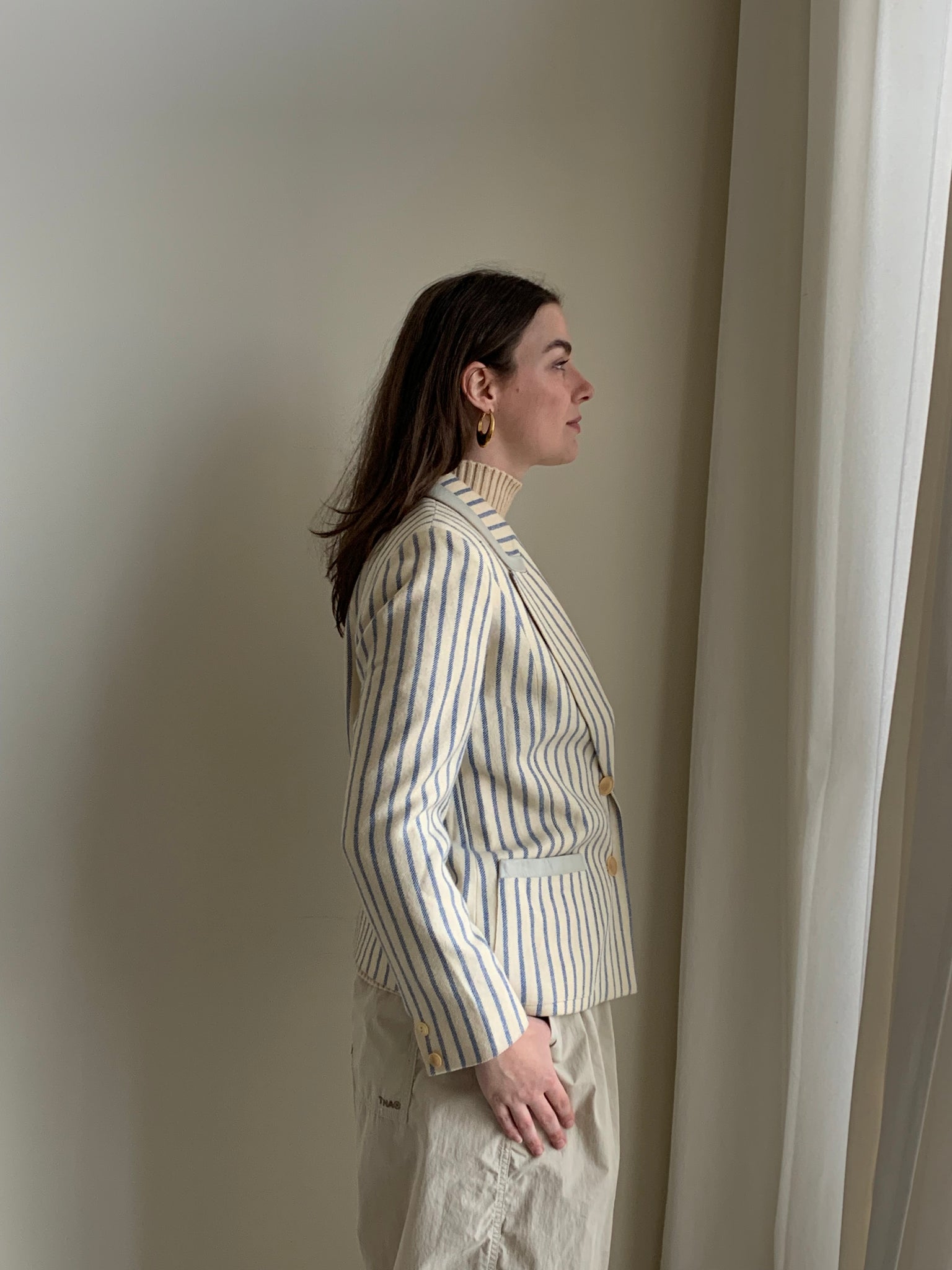 Vintage Hermès striped blazer