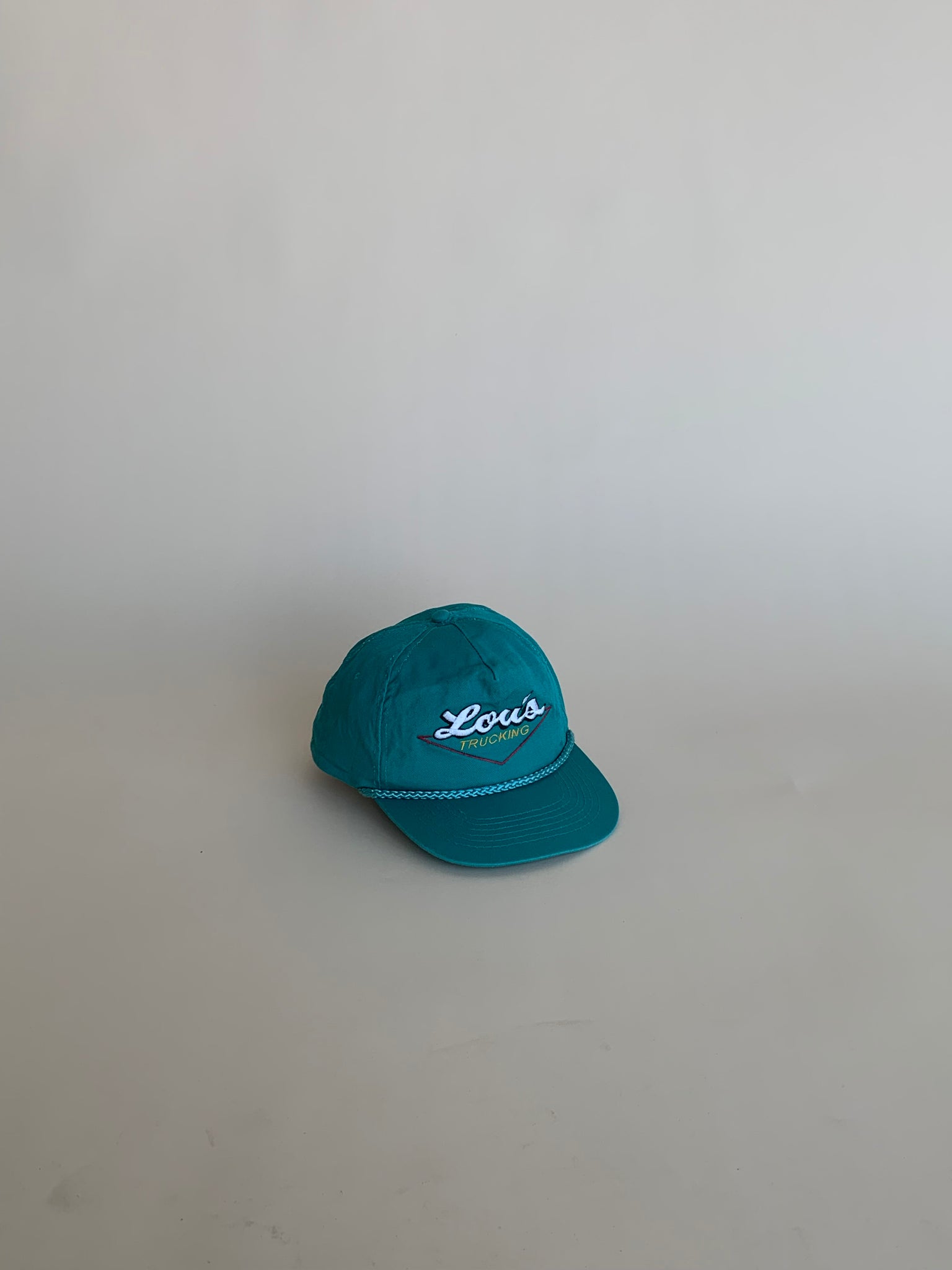 Teal vintage trucker cap