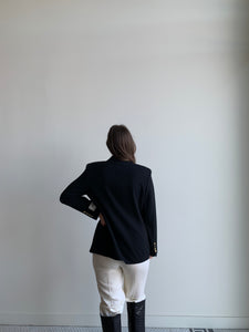 black wool blazer