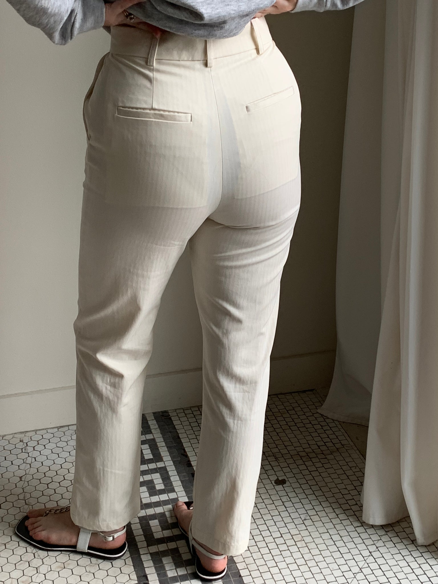 Mara Hoffman cream pants