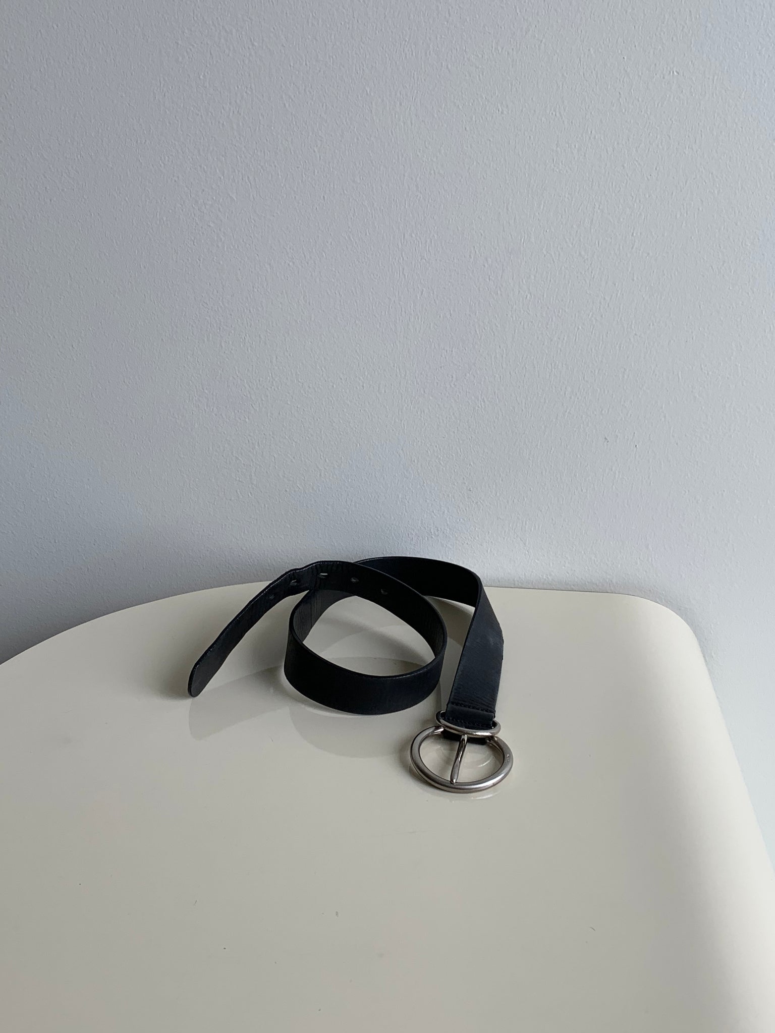 silver ring Prada belt