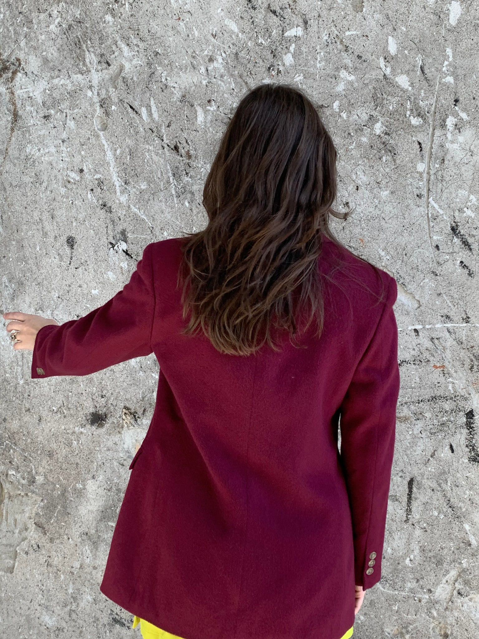 maroon soft blazer