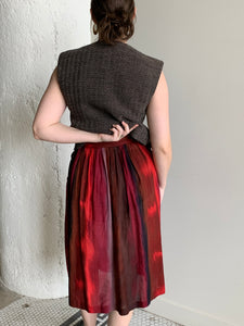 Vintage ombré shift skirt