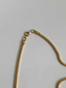 Napier gold snake chain necklace