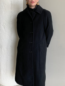 Black wool & cashmere coat