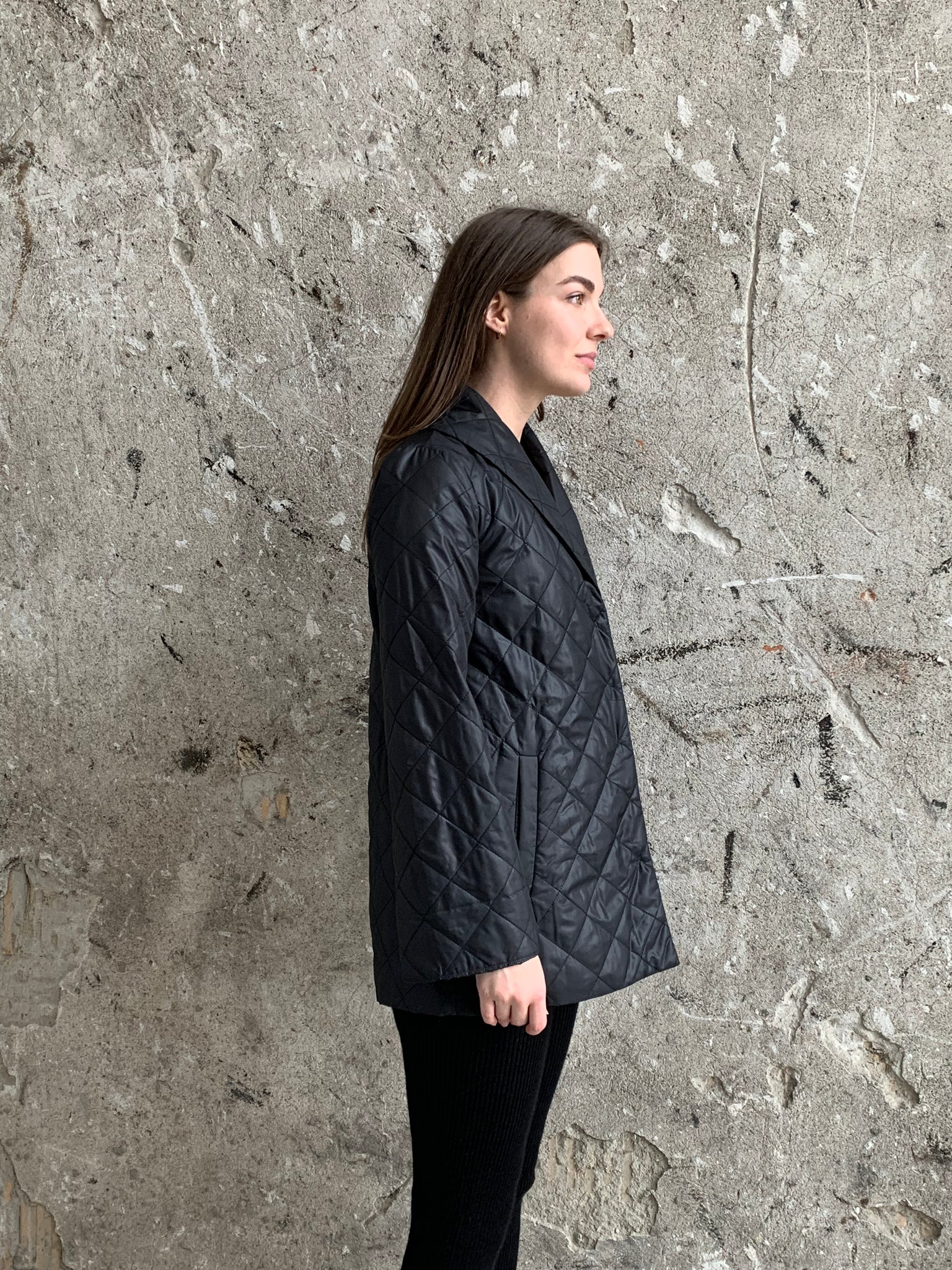 Eileen Fisher quilted puffer coat