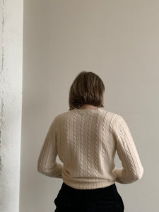 Cream cashmere vintage sweater