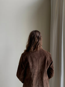 Brown suede shirt