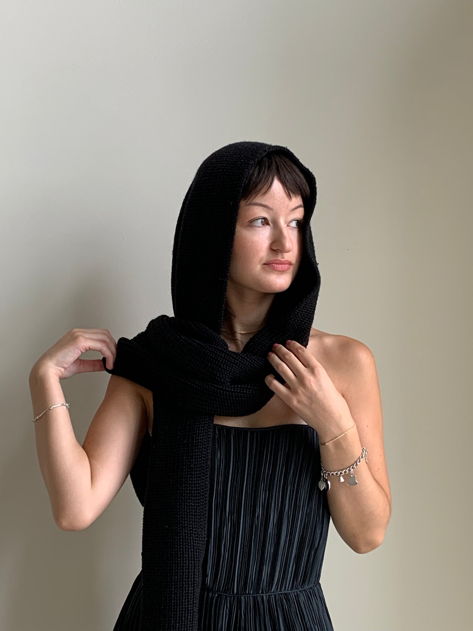 Merino wool shrug