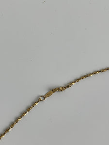 14k vintage gold chain necklace