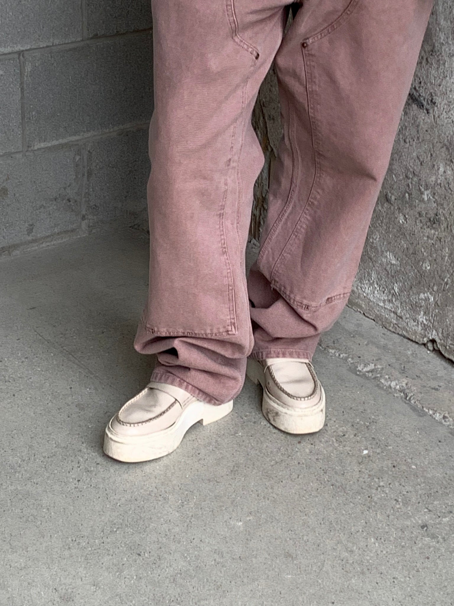 pink Carhartt WIP Double Knee pants