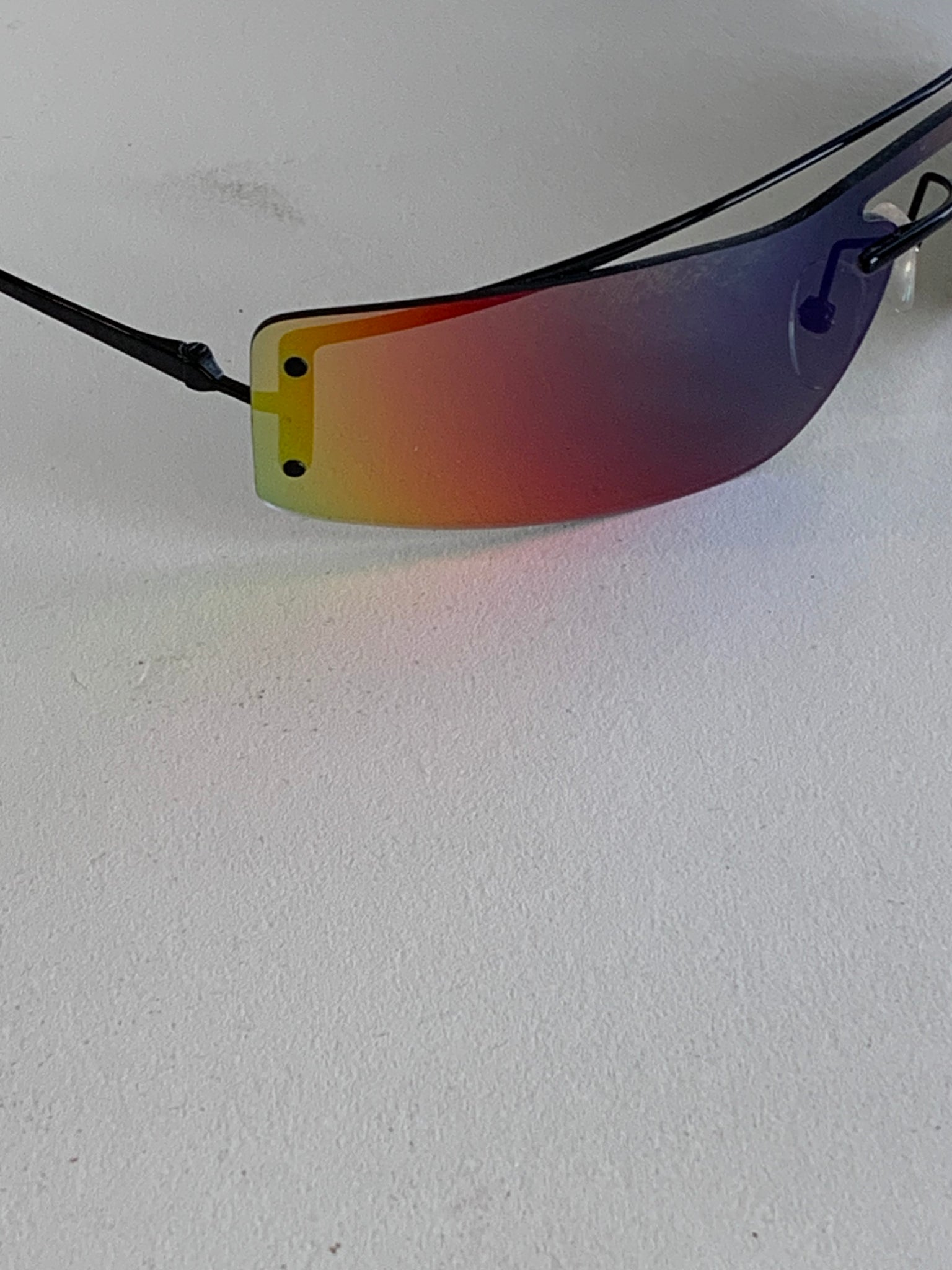 Prada mirrored shield sunglasses