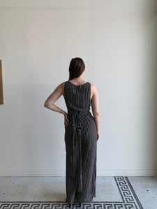 Reformation striped jumpsuit