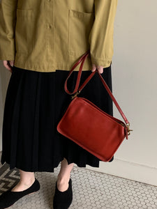 Red vintage Coach shoulder bag