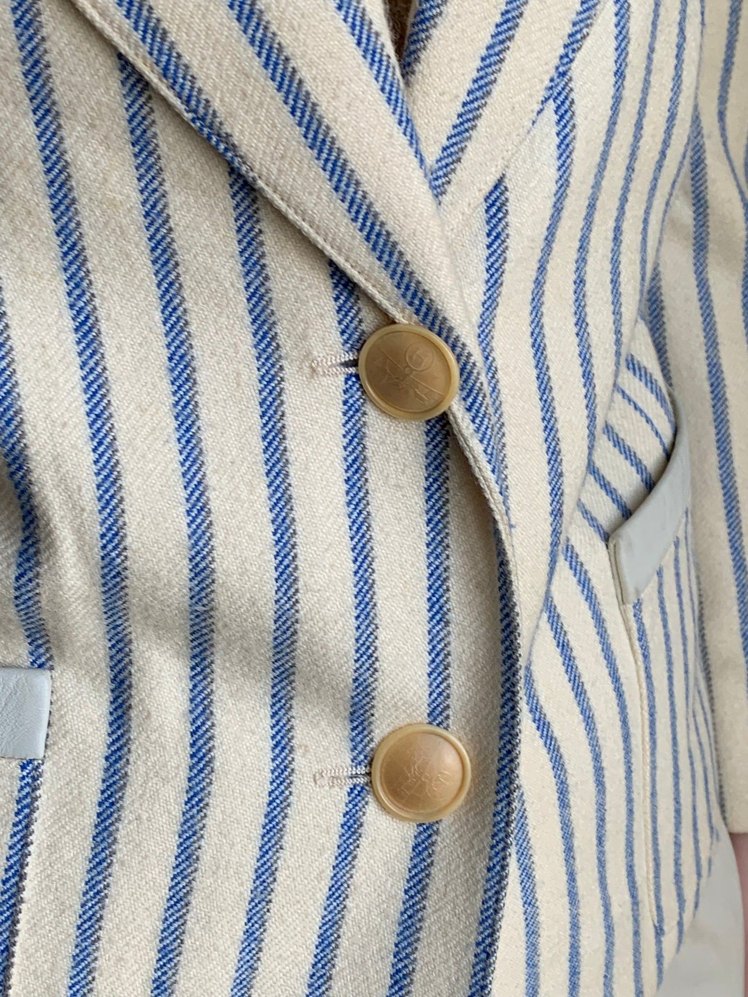 Vintage Hermès striped blazer