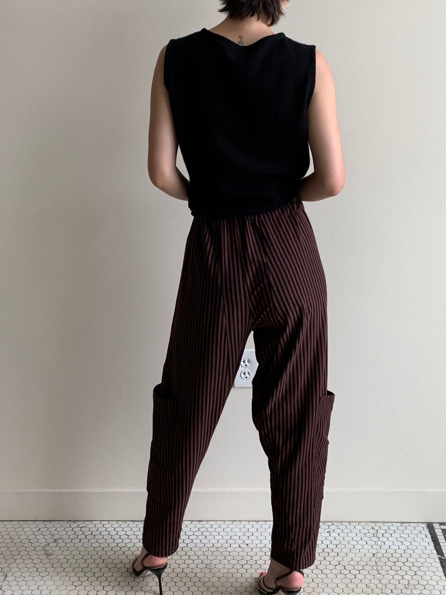 Striped cargo pants