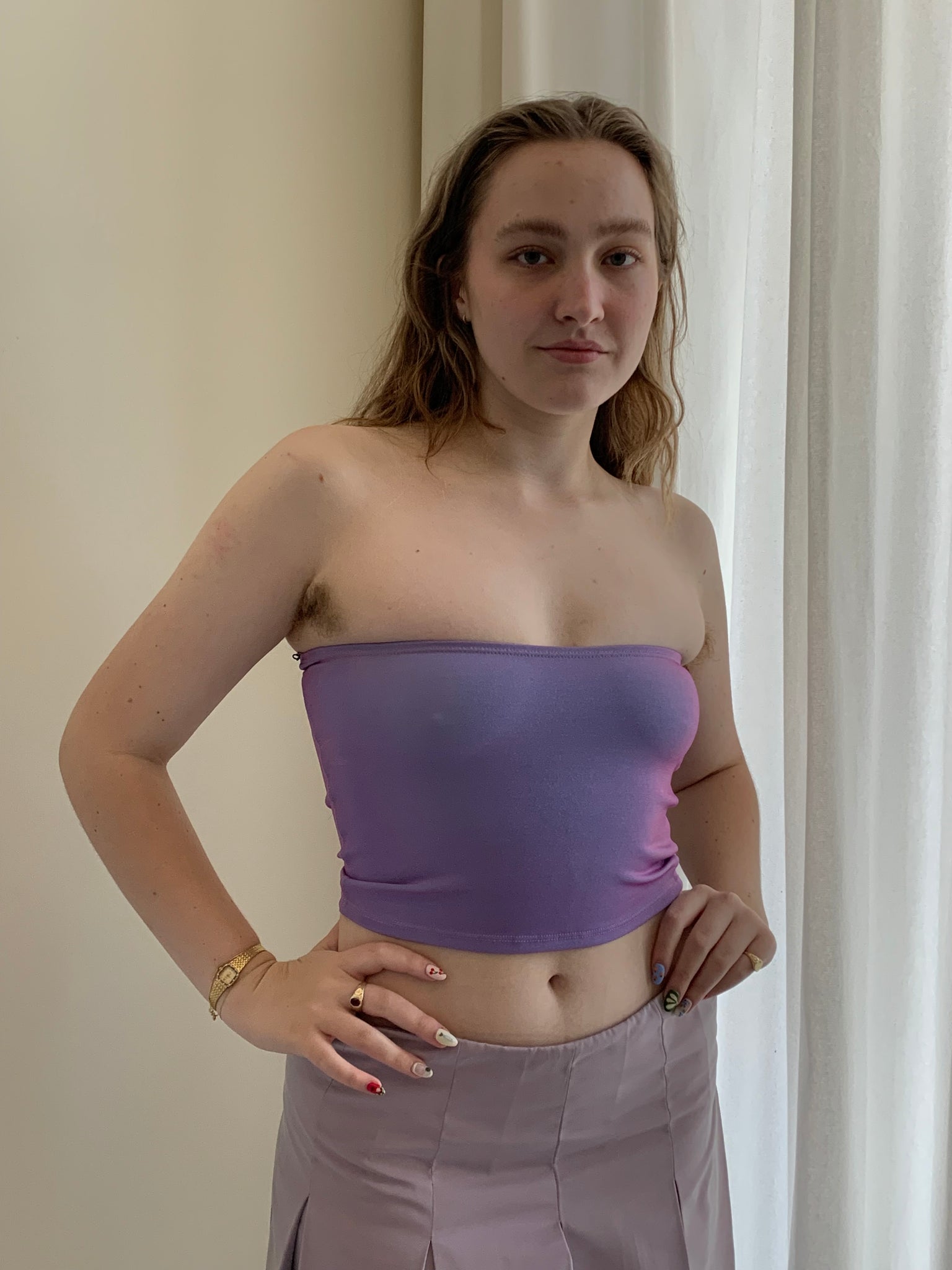 Iridescent tube top